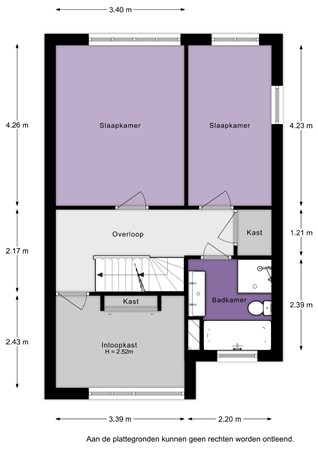 Floorplan - Beetsstraat 6, 3261 PL Oud-Beijerland